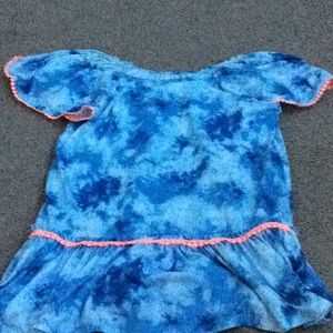 blue and white cute dress